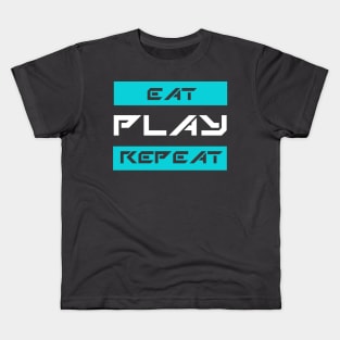 eat play repeat Kids T-Shirt